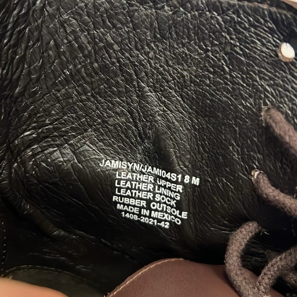 Steve Madden Women's Jamisyn Lace-Up Leather Boot in Brown size 8 - Picture 9 of 12